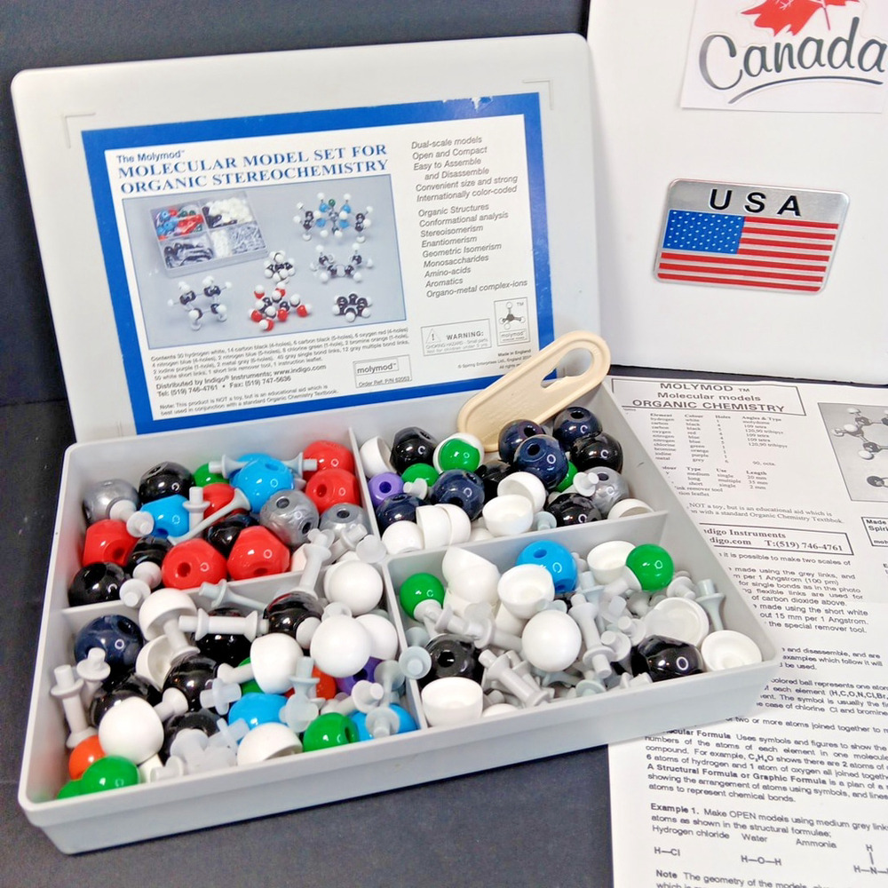 The Molymod Molecular Model Set For Organic Stereochemistry Indigo 62053 England